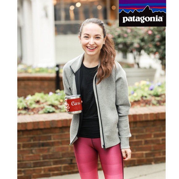 Patagonia Jackets & Blazers - Patagonia Light Green Full Zip Wool Bomber Jacket